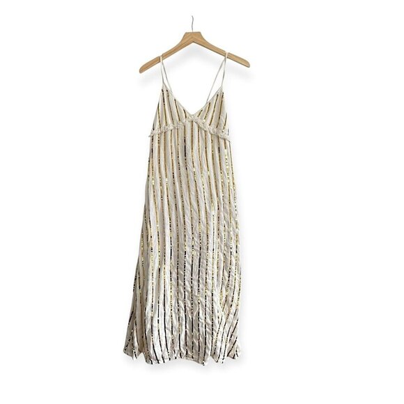 Sundress Madeline Dress in Off White & Gold Sequins, Size XS, New with tag - Picture 2 of 15